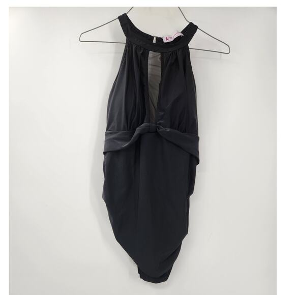 MAACIE Black One Piece Maternity Swimsuit Womens Size Large L *NWT - Picture 1 of 4